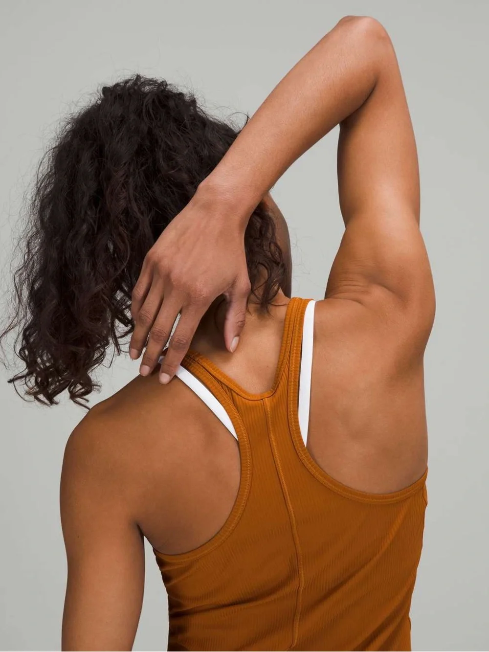 Lululemon Base Pace Ribbed Tank Top in Butternut Brown
